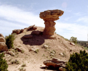 Stone Camel Head in New Mexico Desert