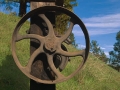 Rusting Wheel, North Star Mining Museum