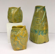 3 Big Fish Vases