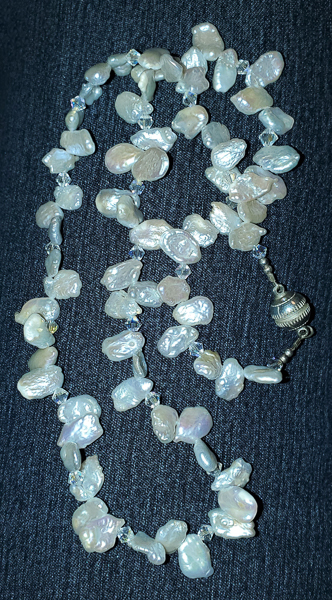 White Freshwater Keishi Pearl Necklace