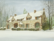 Bourn Cottage in the Snow