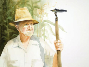 Daddy in the Garden