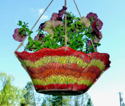 Hanging Planter Red Shallow