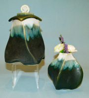 Charcoal & Titanium Container & Vase