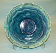 Eggplant & Turquoise Bowl