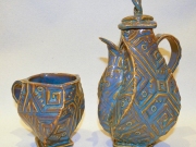 Aztec Teapot & Cup