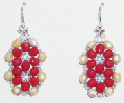 Vivid Red Earrings